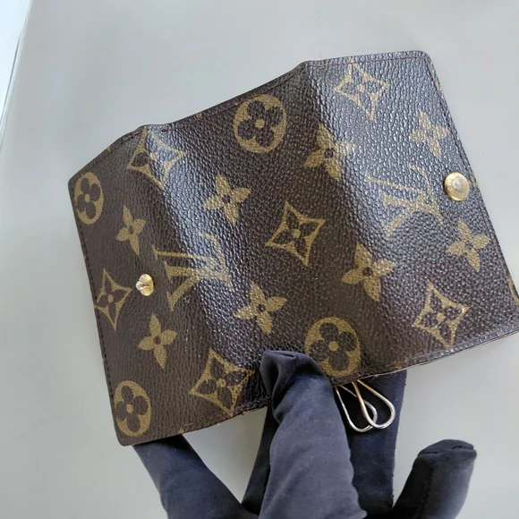 Louis Vuitton Brown and Gold Monogram Key Case